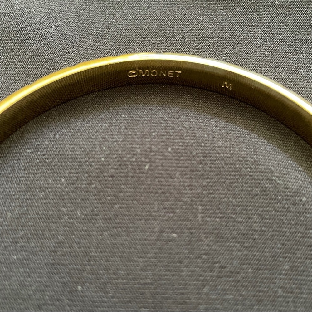 Monet Gold Toned Bangles set of 2 - Picture 4 of 9